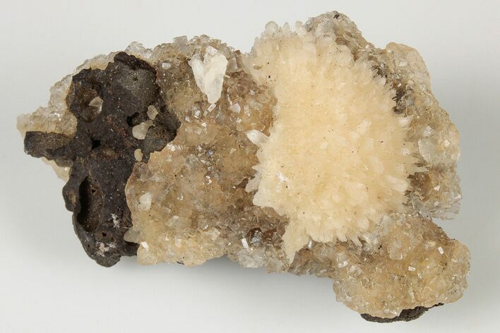 Thomsonite (Zeolite) On Heulandite - Maharashtra, India #191947